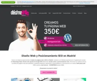Decimoarte.com(DISEÑO WEB MADRID) Screenshot