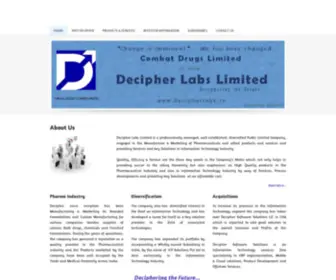 Decipherlabs.in(Decipher Labs Limited (Formerly knows Combat Drugs Ltd)) Screenshot