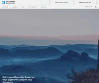 Deciphertest.com(Genomic Testing for Urological Cancers) Screenshot