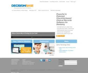 Decisionbase.com(Digital Clinical Record) Screenshot