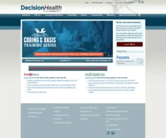 Decisionhealth.com(Healthcare administration) Screenshot