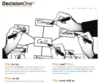 Decisionone.co.uk(The Data Warehouse Design Company) Screenshot