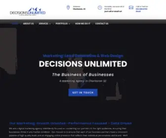 Decisions-Unlimited.com(Marketing Charleston SC) Screenshot