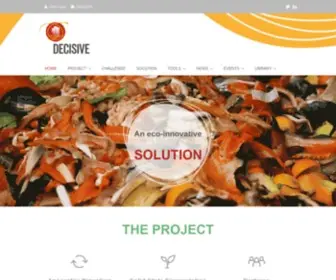 Decisive2020.eu(A decentralised management scheme for innovative valorisation of urban biowaste) Screenshot