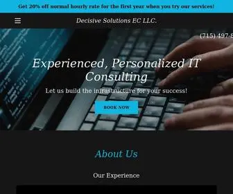 Decisivesolutionsec.com(IT Consulting in Eau Claire) Screenshot