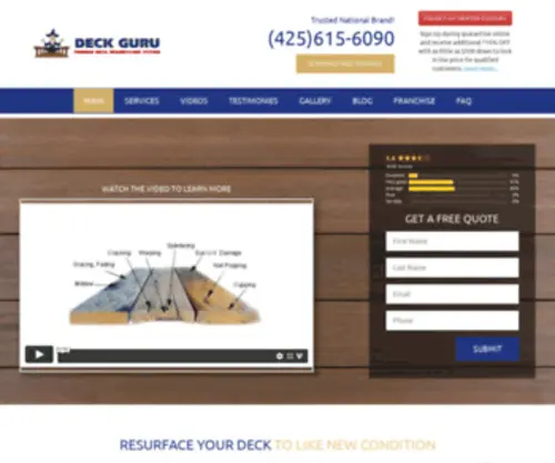 Deck-Guru.com(Deck Bellevue Deck Guru) Screenshot