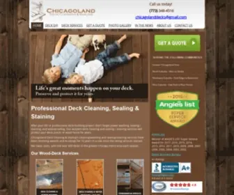 Deck-Sealing.com(Chicagoland Deck Cleaning & Sealing) Screenshot