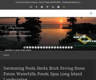 Deckandpatio.com(The Deck and Patio Company Long Island Landscape Designer Builder) Screenshot