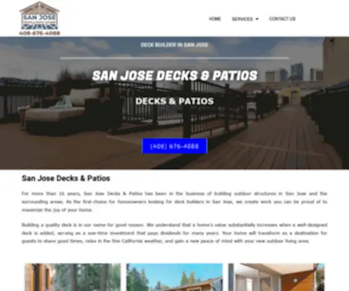 Deckbuildersanjose.com(San Jose Decks & Patios) Screenshot