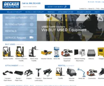 Deckerforklifts.com(Decker Forklift) Screenshot