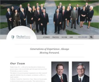 Deckerjones.com(Fort Worth Law Firm) Screenshot