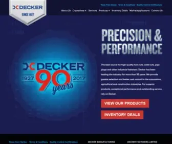 Deckernut.com(Industrial fasteners) Screenshot