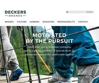 Deckers.com(Fashion Lifestyle and Performance Lifestyle Footwear) Screenshot