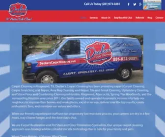 Deckerscarpetcleaning.com(Carpet Cleaning & Repair) Screenshot