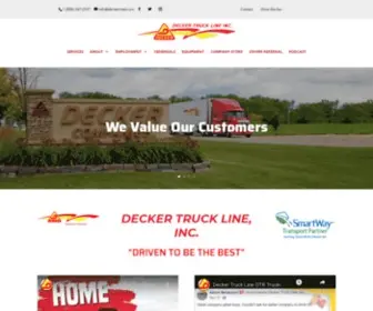 Deckertruckline.com(Decker Truck Line) Screenshot