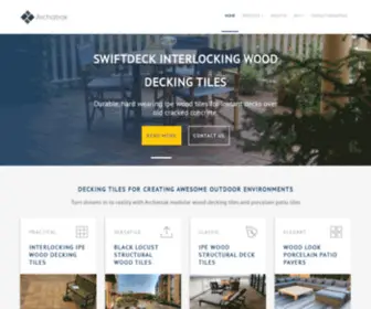 Deckingtiles.com(Wood Deck Tiles & Porcelain Pavers for Roof Decks & Outdoor Flooring) Screenshot