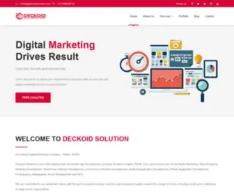 Deckoidsolution.com(Grow your business with a digital marketing agency in Rajkot. Deckoid) Screenshot