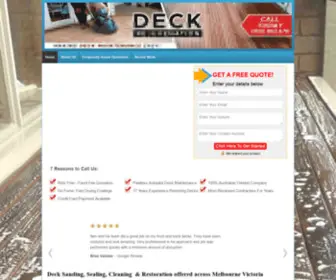 Deckrejuvenation.com.au(Deck Sanding & Restoration Melbourne) Screenshot