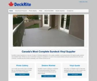 Deckritecanada.com(DeckRite Canada Sundecks) Screenshot