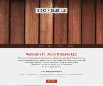 Decksandshade.com(Home) Screenshot