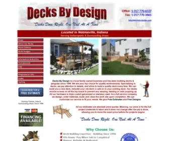 Decksbydesign.com(Custom Built Wood Decks & Pergolas) Screenshot