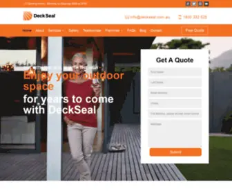 Deckseal.com.au(Deck Seal) Screenshot