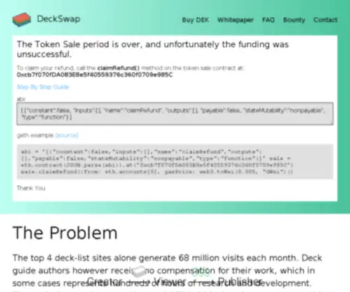 Deckswap.com(Deckswap) Screenshot
