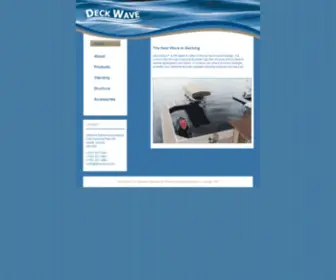 Deckwave.com(DeckWave-composite decking, Barrie, Ontario Canada, Panels, decking) Screenshot