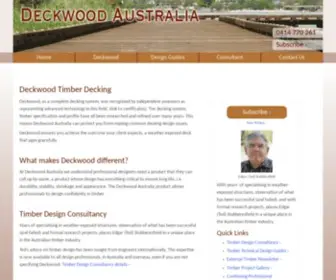 Deckwood.com.au(Deckwood Australia Providing Commercial Timber Decking Systems) Screenshot