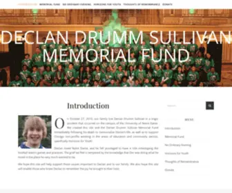 Declandrummsullivanfund.org(Declan Drumm Sullivan Memorial Fund) Screenshot