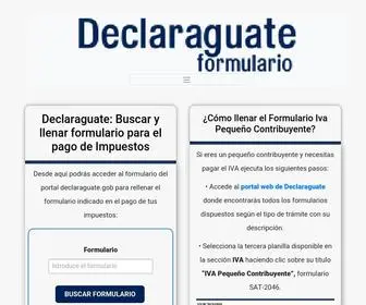 Declaraguate-Formulario.com(Buscar y llenar formulario para el pago de Impuestos) Screenshot