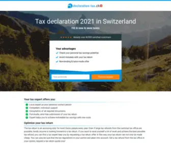 Declaration-Tax.ch(Fill in tax return 2021) Screenshot