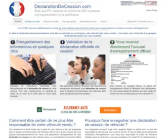 Declarationdecession.com(Déclaration) Screenshot