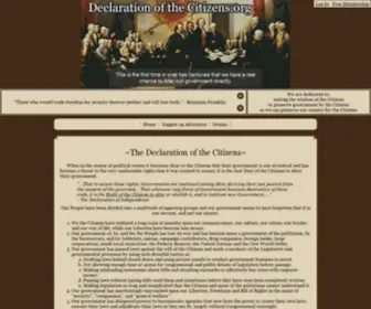 Declarationofthecitizens.org(Declaration of the People.org) Screenshot