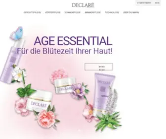 Declare-Beauty.com(Declaré Switzerland) Screenshot