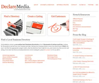 Declaremedia.com(Local Business Directories) Screenshot