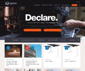 Declareproducts.com(International Living Future Institute) Screenshot