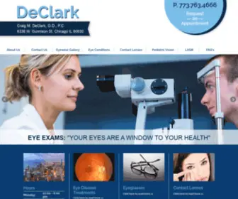 Declark.com(Declark, Optometrist Chicago, eye doctor) Screenshot