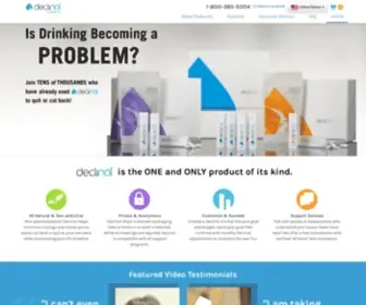 Declinol.com(Gain Control Over Alcohol) Screenshot