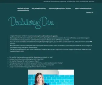 Declutteringdiva.com.au(ADHD, Hoarding & Chronic Disorganisation Specialists) Screenshot