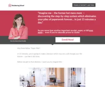 Declutteringschool.com(Decluttering School) Screenshot