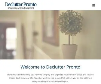 Declutterpronto.com(Declutter Pronto) Screenshot