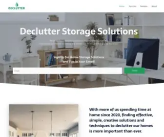 Declutterstorage.com(Declutter Storage Solutions) Screenshot