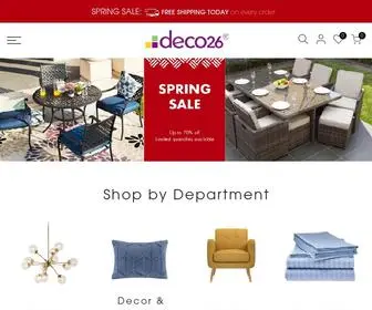 Deco26.com(Discount Furniture and Deco) Screenshot