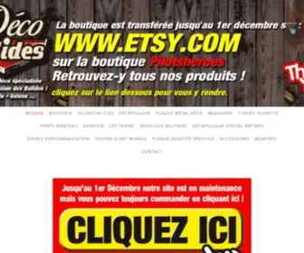 Decobolides.fr(Boutique déco bolides) Screenshot