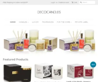 Decocandle.com(Create an Ecommerce Website and Sell Online) Screenshot