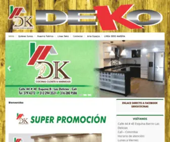 Decocinasycloset.com(DEKO COCINAS Y CLOSET) Screenshot