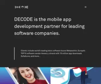 Decode.agency(Mobile App Development Agency) Screenshot