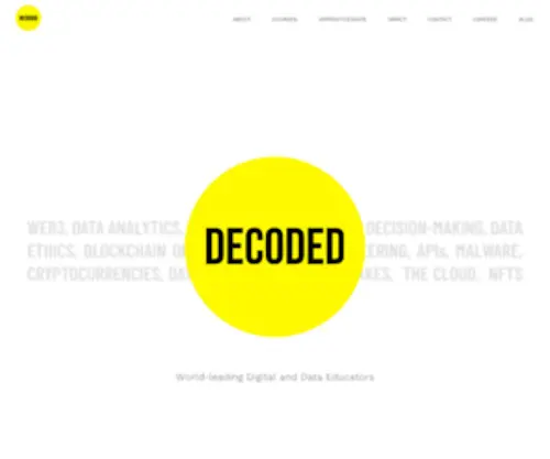 Decoded.com(Technology Education and Digital Transformation) Screenshot