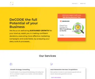 Decodegrowth.co(Decode Growth) Screenshot